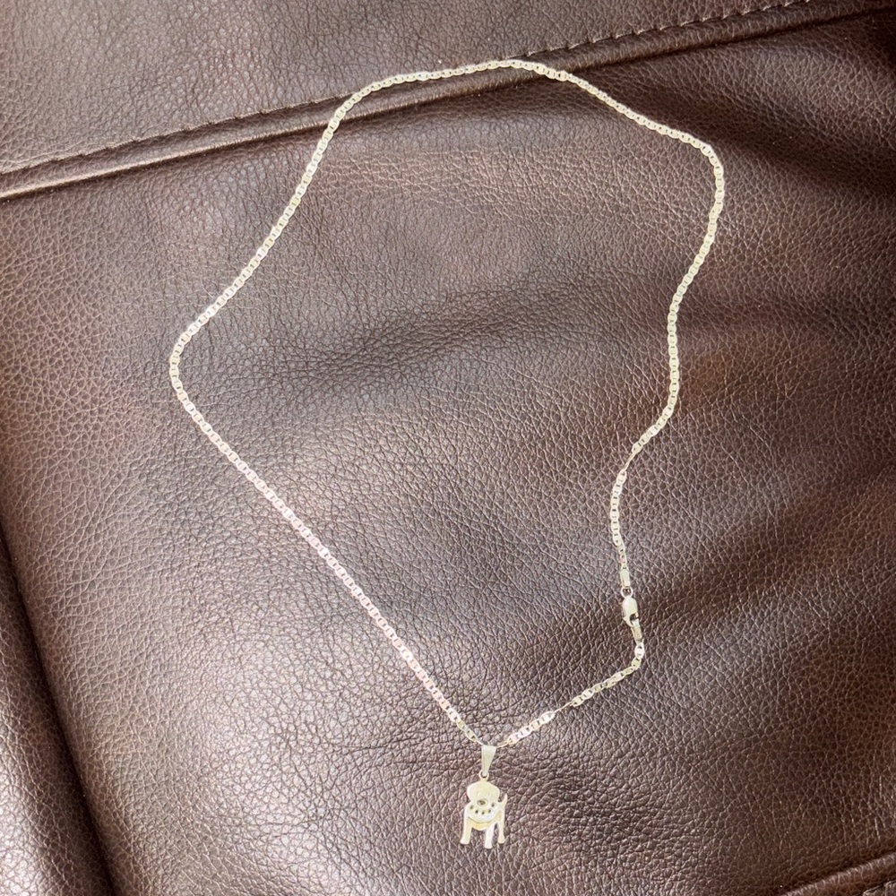 Elegant Silver Necklace with Pendant